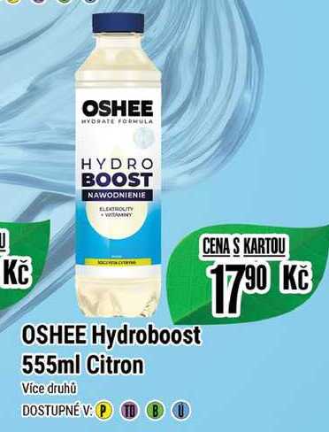 OSHEE Hydroboost 555ml Citron 