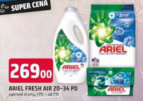 Ariel gel na praní 32 dávek, vybrané druhy