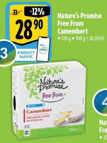 Nature's Promise Free From Camembert, 120 g