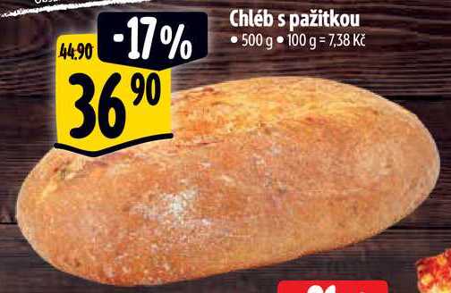 Chléb s pažitkou, 500 g