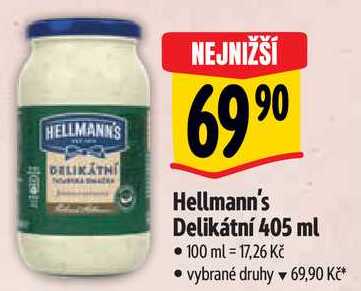 Hellmann's Delikátní, 405 ml 