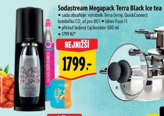Sodastream Megapack Terra Black Ice tea 