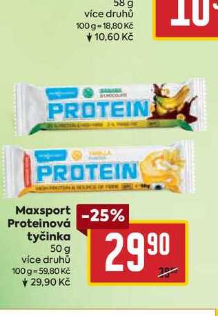 MaxSport Tyčinka proteinová 50 g