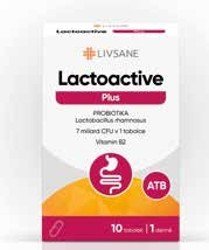 LIVSANE Lactoactive Kids PROBIOTIKA 20 žvýkacích tablet