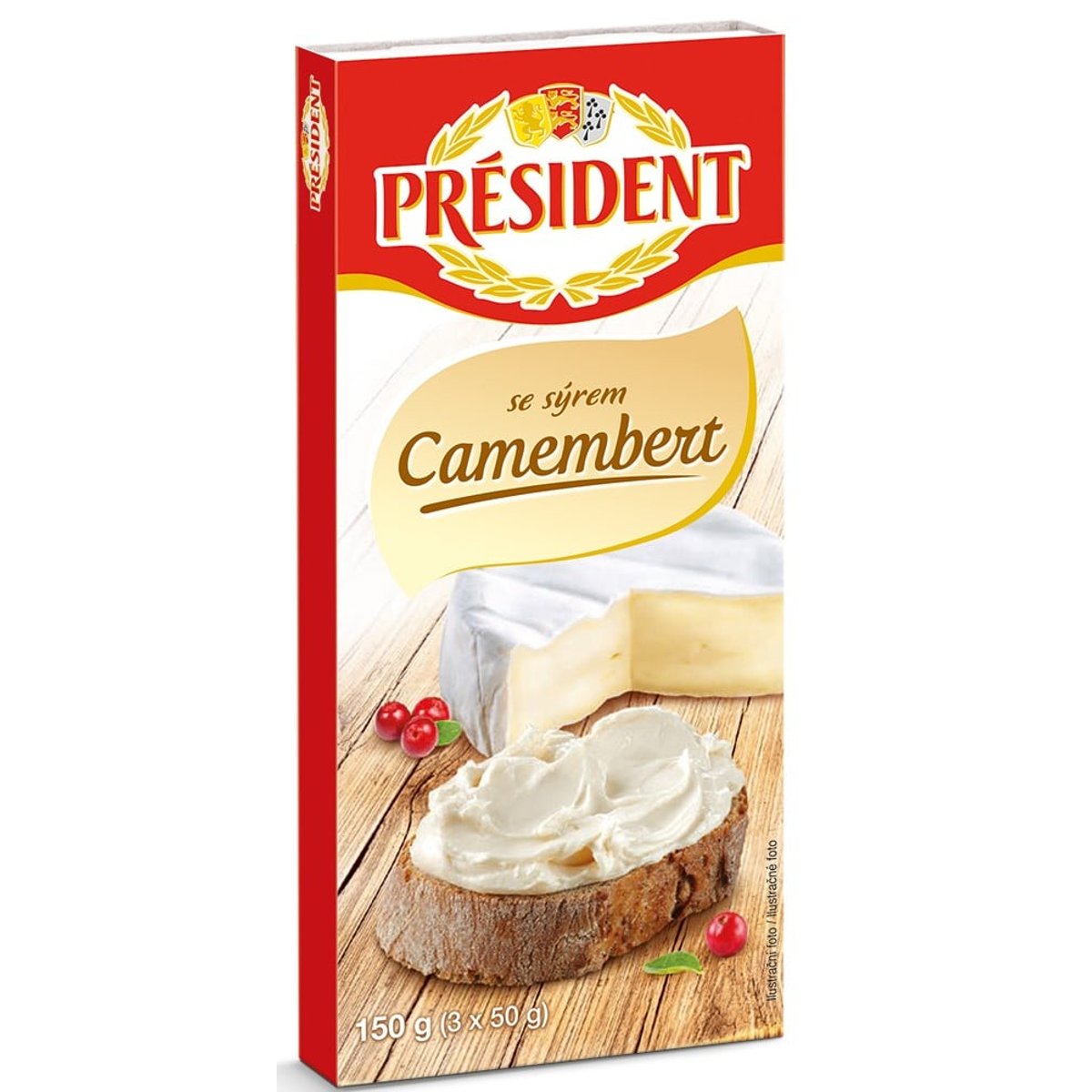 Président Tavený sýr Camembert