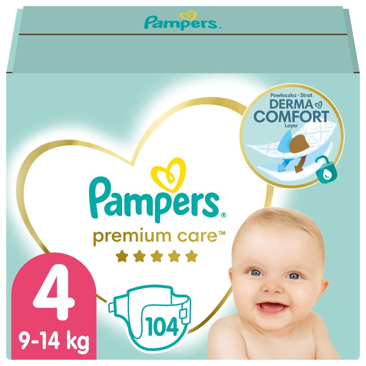 Pampers Premium care jednorázové plenky 4 (9–14 kg)