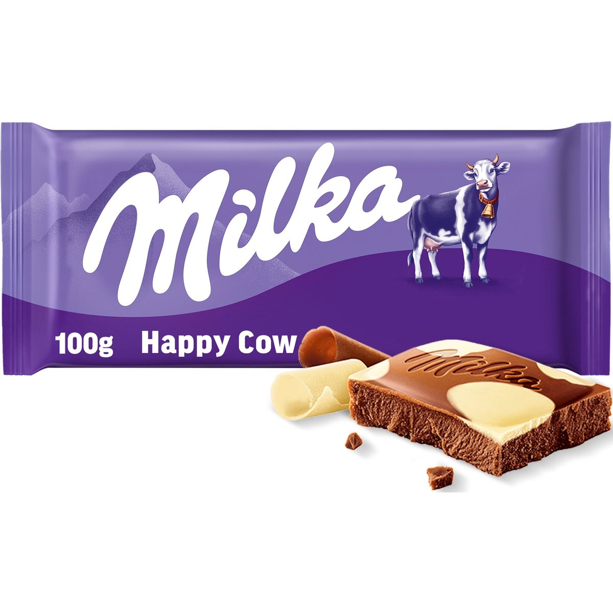 Milka Čokoláda Happy Cow mléčná a bílá