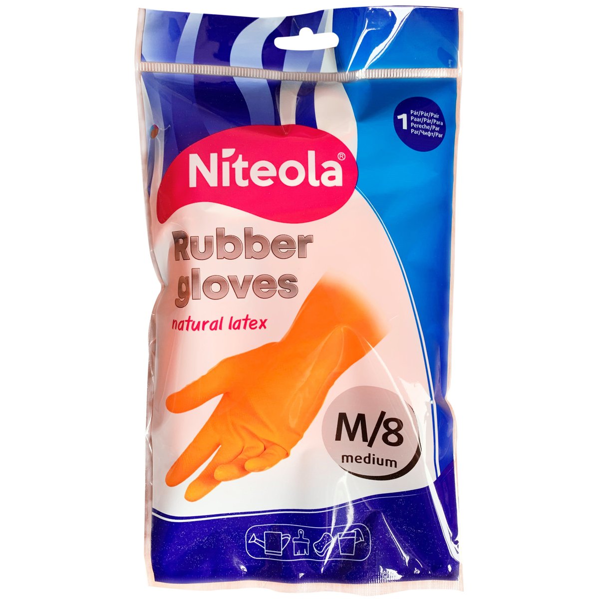 Niteola Gumové rukavice latexové M