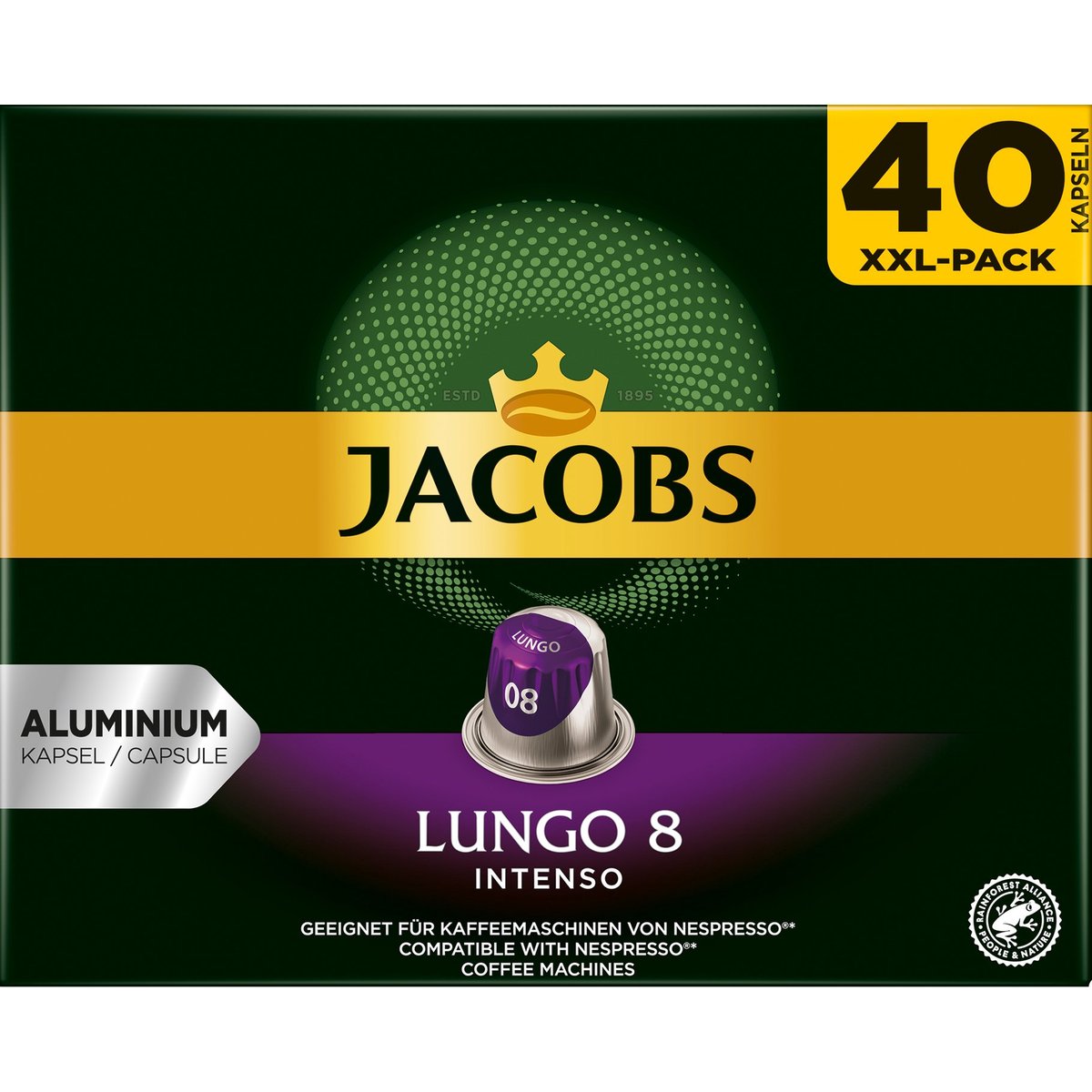 Jacobs Lungo kávové kapsle XXL balení