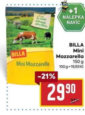 BILLA Mini Mozzarella 150 g  