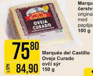 Marqués del Castillo Oveja Curado ovčí sýr 150g 