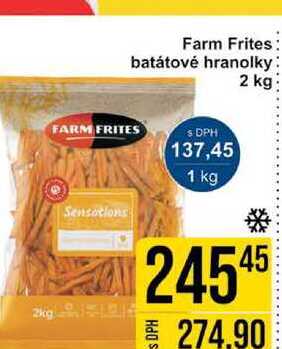 Farm Frites batátové hranolky 2 kg