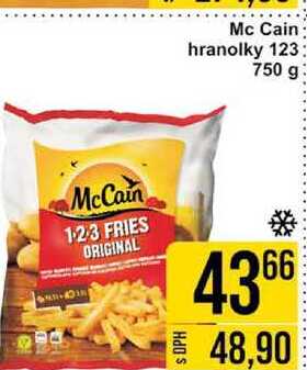Mc Cain hranolky 123 750 g 