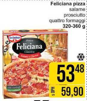 Dr Deter Feliciana Classica Feliciana pizza salame prosciutto quattro formaggi 320-360 g