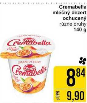 Cremabella mléčný dezert ochucený různé druhy 140 g