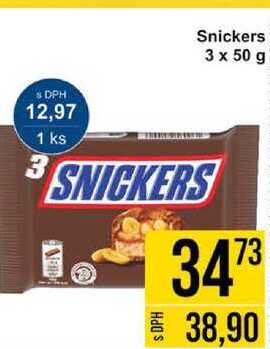 Snickers 3 x 50 g 