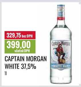 CAPTAIN MORGAN WHITE 37,5% 1l