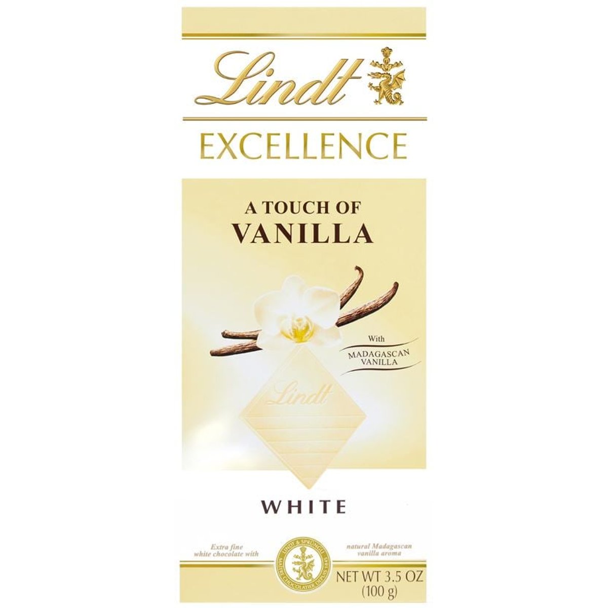 Lindt EXCELLENCE Extra bílá čokoláda s vanilkovou příchutí