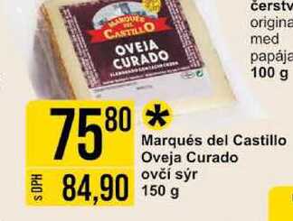 Marqués del Castillo Oveja Curado ovčí sýr 150 g 