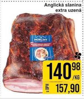 Anglická slanina extra uzená kg