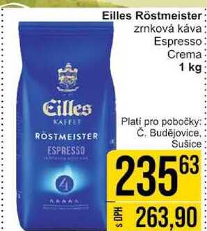 Eilles Röstmeister zrnková káva Espresso Crema 1 kg