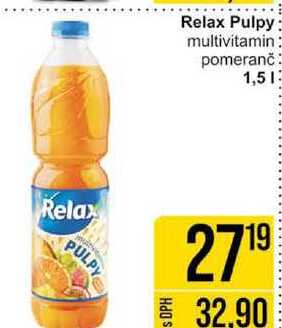 Relax Pulpy multivitamin pomeranč 1,5l