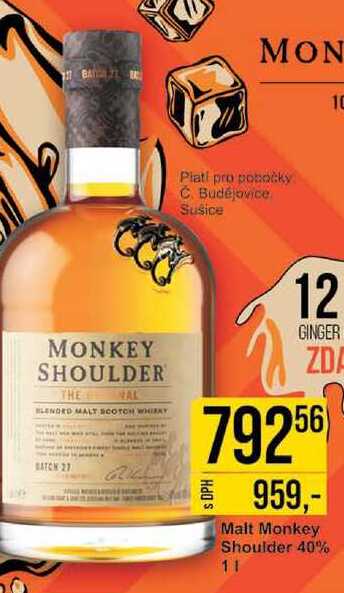 Malt Monkey Shoulder 40% 1l 