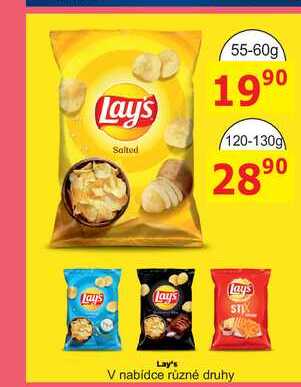 Lay's Salted 55-60g 