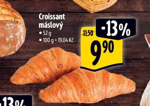 Croissant máslový   52g 