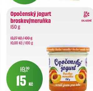 Opočenský jogurt broskev/meruňka 150 g 