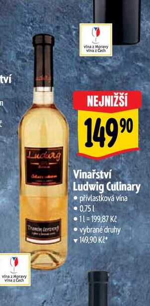   Vinařství Ludwig Culinary  0,75 l