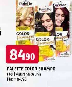 Palette color shampo vybrané druhy 1 ks 