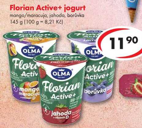 Florian Active+ jogurt, 145 g 