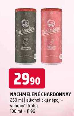 Machmelené chardonnay 250 ml alkoholický nápoj vybrané druhy 