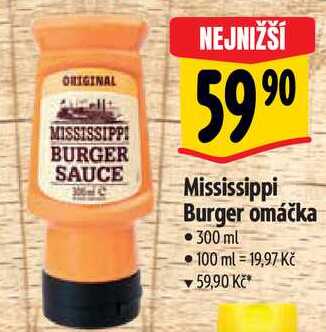 Mississippi Burger omáčka, 300 ml 