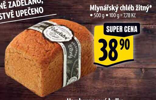 Mlynářský chléb žitný, 500 g
