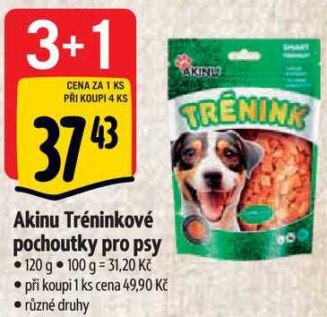 Akinu Tréninkové pochoutky pro psy, 120 g