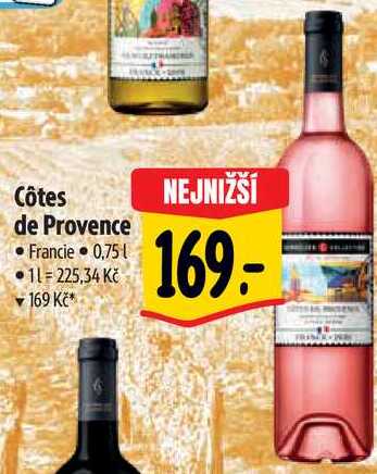 Côtes de Provence, 0,75 l
