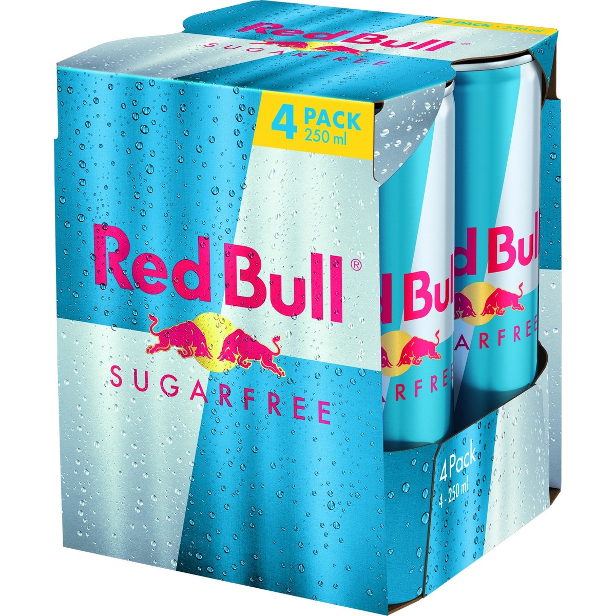 Red Bull Energy Drink Sugar Free Pack 4×250 ml