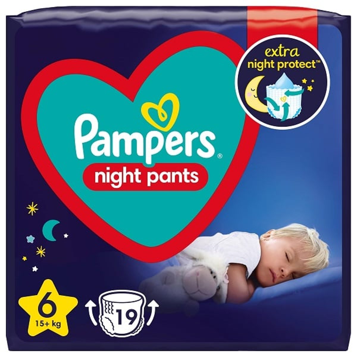 Pampers Night pants plenkové kalhotky 6 (15+ kg)