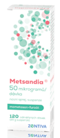 Metsandia 50 mikrogramů/dávka nosní sprej, suspenze, 120 dávek