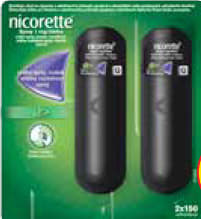Nicorette® Spray 1 mg / dávka, orální sprej, roztok, 2× 13,2 ml