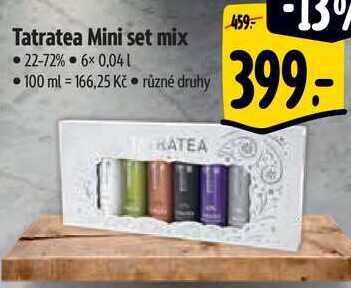 Tatratea Mini set mix, 6x 0,04 l