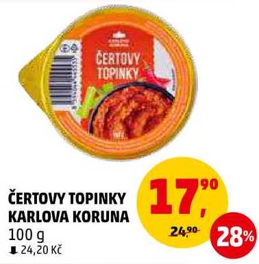 ČERTOVY TOPINKY KARLOVA KORUNA, 100 g