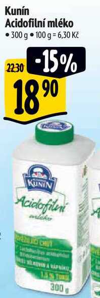 Kunín Acidofilní mléko, 300 g 