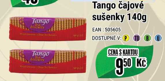 Tango čajové sušenky 140g 