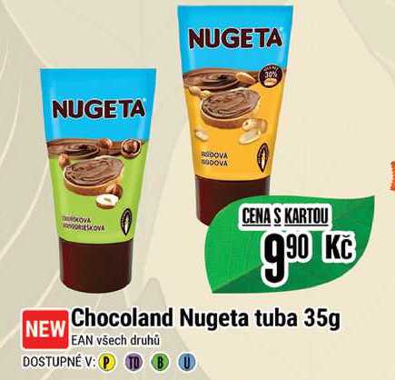 Chocoland Nugeta tuba 35g 