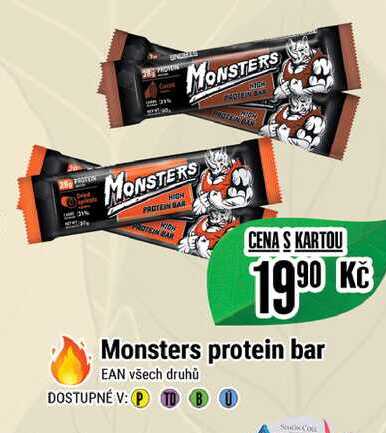 Monsters protein bar 
