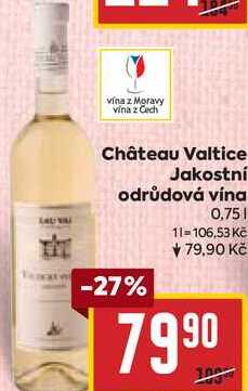 Château Valtice Jakostní odrůdová vína, 0,75 l