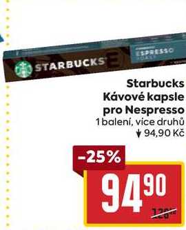 Starbucks Κάνονé kapstle pro Nespresso, 1 balení